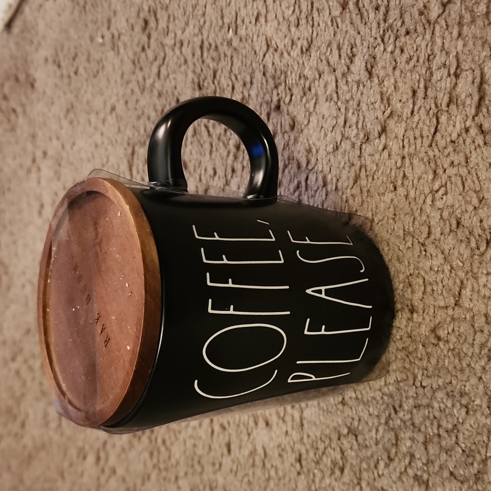 Ray running coffee mug with coaster lid